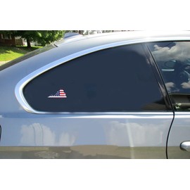 U.S. Custom Stickers Virginia American Flag State Shaped Sticker 8 Inch