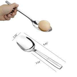 Saedy Stainless Steel Banquet Serving Spoon, Set of 8