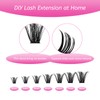 Fadlash Cluster Wimpern Extensions Einzelwimpern 60D 0.07 C Curl 12-18mm