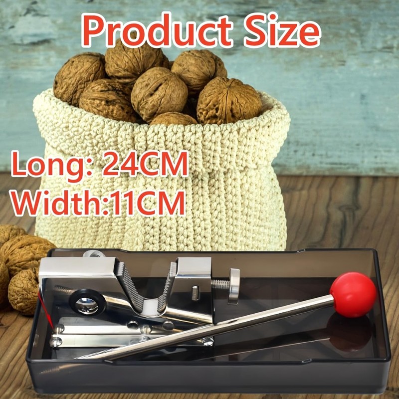 Frezonika Nut Crackers for All Nuts with 3 Picks Included,