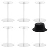 LOYORTY 6PCS Acrylic Hat Stand Holder 12 Inch Wig Display
