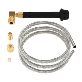 Mgoodoo Chinese Wok Range Jet Burner Kit, Pilot Mini Burner with 1/4" Hose Fittings and M10X1 Nut Thread
