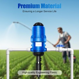 JAYGOVAN 0.4%~4% Adjustable Fertilizer Injector Water Powered Chemical Liquid Doser Dispenser 4.4~660.43 Gallons/h Drip Irrigation Injector Dosing Pump Water Powered Liquid Dispenser
