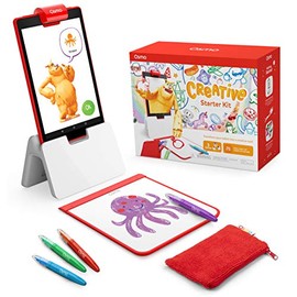 Osmo Osmo Creative Starter Kit - 3 Educational STEM Games for Ages 5-10, Drawing & Physics - For Fire Tablets