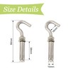 UFURMATE M6 Expansion Hooks, 10Pcs Stainless Steel Expansion Screw Bolts