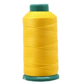 Mandala Crafts Bonded Nylon Thread Yellow Heavy Duty Sewing Threads - 1500 YDs Size 69 210D T70 Tex 70 Thread for Leather Jeans Weaving Outdoor Marine Upholstery Threads