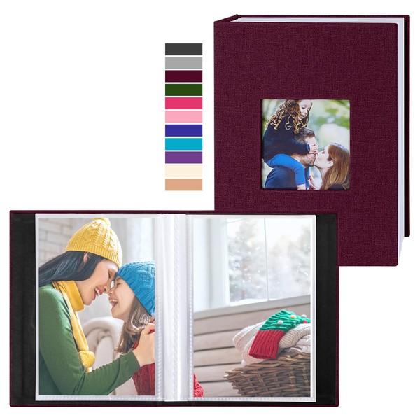 Benjia Small Photo Album 6x4 50 Pictures 2 Packs, Each