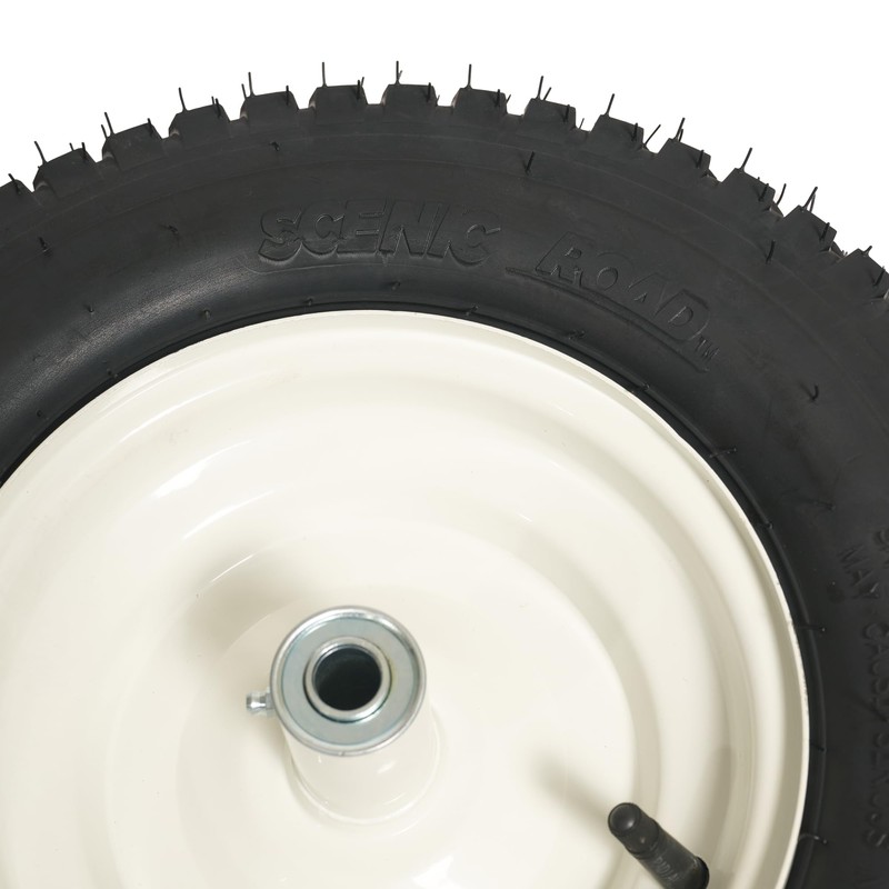 SCENIC ROAD Wheelbarrow Replacement Tire, 16" Wheel with Bearing and