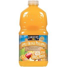 Langers 100% Apple Orange Pineapple Juice, 64 fl oz (Pack of 8)