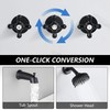 BEIYI 3 Handle Shower Faucet Set with Tub Spout Matte
