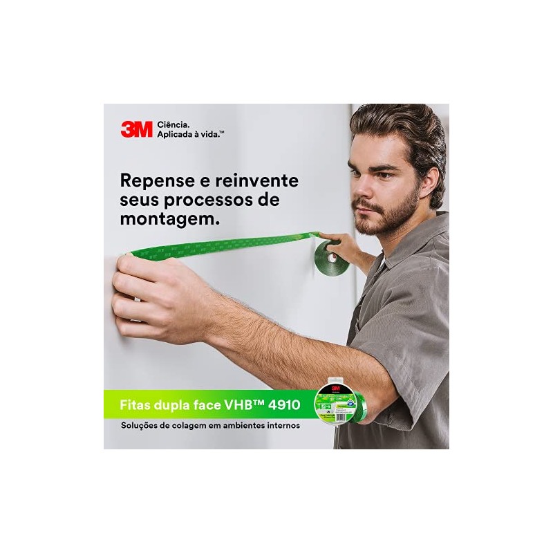 VHB, 3M, cinta de doble cara, 4910, transparente, 19 mm