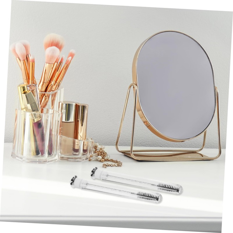 Ipetboom 10PCS Eyelash Spoolie Brush Set with Tube Portable Mascara