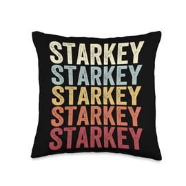 Starkey New York Starkey NY Retro Vintage Text Throw Pillow, 16x16, Multicolor