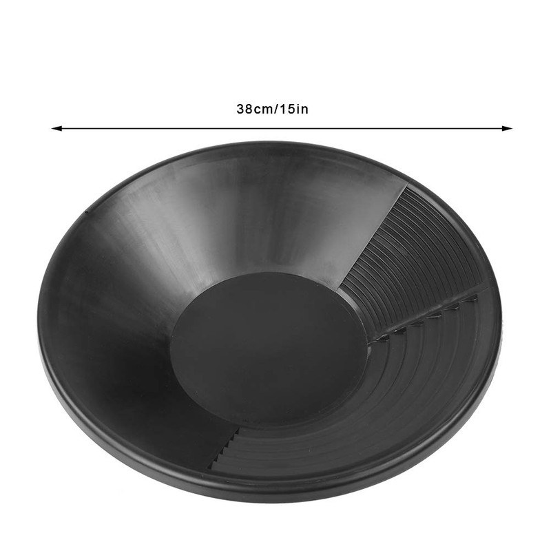 Gold Panning Equipment Plastic Multifunction Black Plastic Gold Mine Pan
