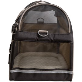 Coastal Pet Bergan Comfort Carrier - Cat and Dog Carrier - Black and Brown - 19" x 10" x 13"