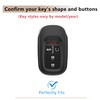 for Honda Leather Key Fob Cover with Keychain ,Key Fob