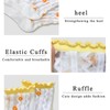 LOHO WONDERZ 12 Pairs Flower Sheer Socks, Cute Floral Ruffle