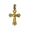 14k Yellow Gold Cross And Crucifix Pendant