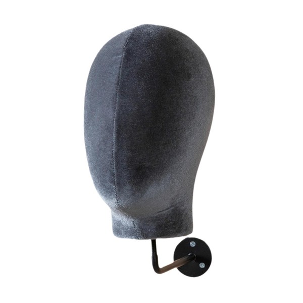 predolo Mannequin Head Model,Caps Display Stand, Wall Mounted Multipurpose Wig