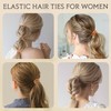 ZESION 8Pcs Women's Stretchy Hair Bands, Damage Free Cotton Hair