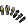 PN-021 Press-On Nails Lacquered Pack of 10 Reusable Artificial Premium