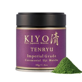Kiyo Matcha Matcha ceremonial Tenryu Uji de grado imperial polvo de té verde matcha japonés puro de primera cosecha, de grado ceremonial, de Uji,...  