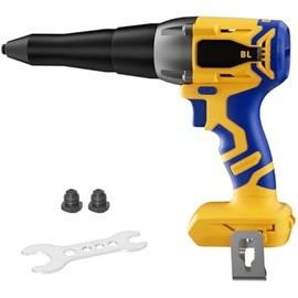 Cordless Rivet Gun Compatible with Dewalt 20V MAX Battery(Tool Only), 2248Lbf Electric Brushless Blind Riveter Tool, Pop Rivet Tool, Heavy Duty Automatic Riveter for 3/32", 1/8", 5/32",1/5" Rivets