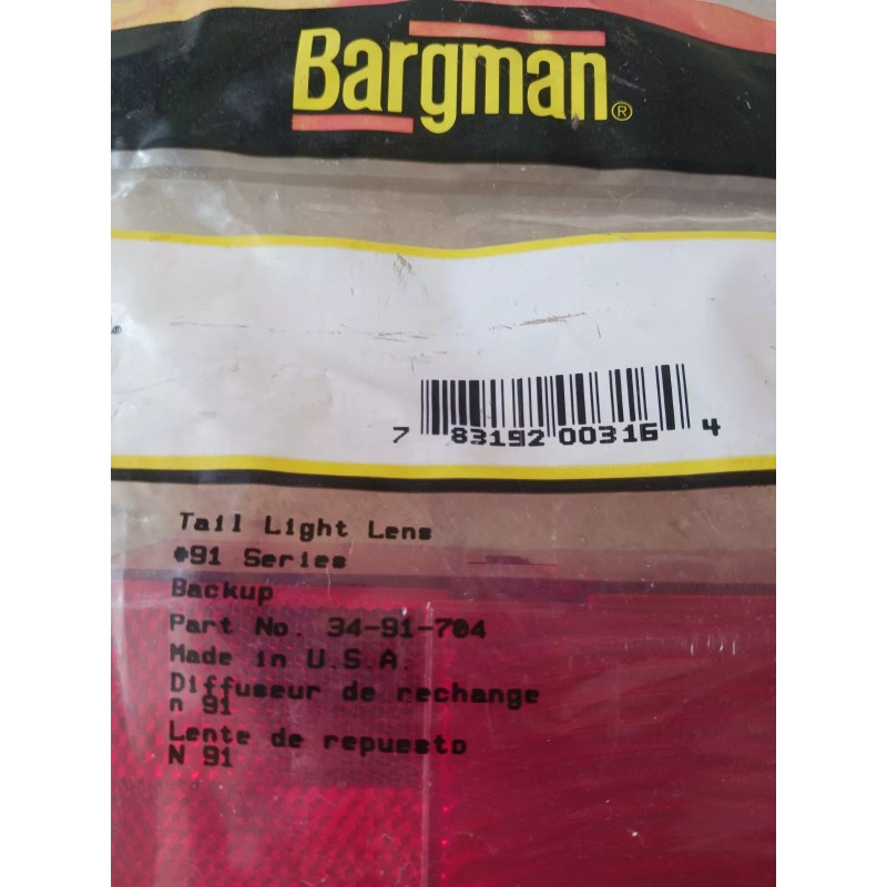 Bargman Replacement tail light lens 34-91-704