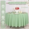Pesonlook 10 Pack 120 Inch Sage Geen Round Table Cloths,