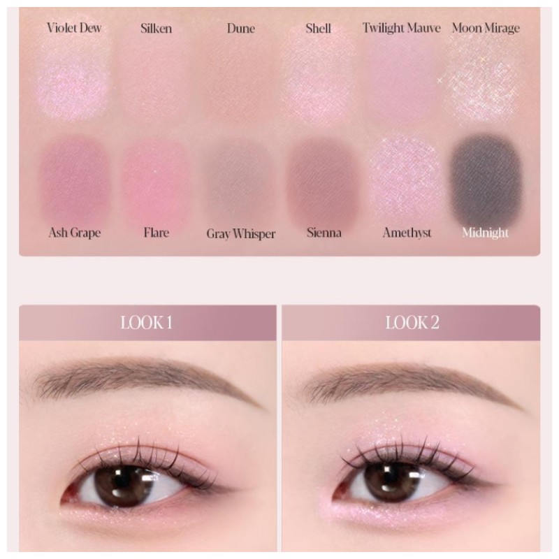 ESPOIR Eye Core Palette 9g, Color:10 Midnight Shell