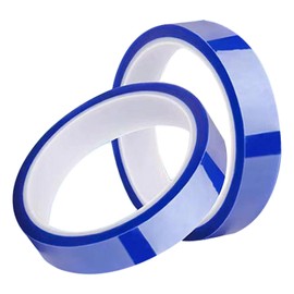 sojupcal 2 Rolls, 20mm x 33m (108ft) Blue Heat Resistant Tape for Soldering & Masking | No Residue Thermal Transfer/Sublimation Heat Tape(COLOR:Blue)