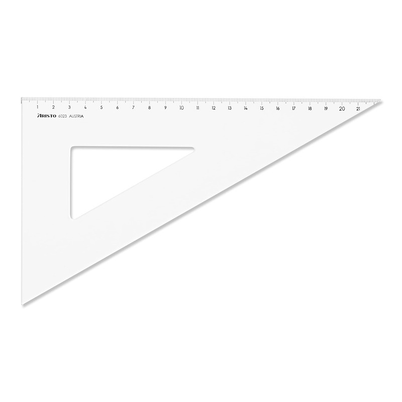 Aristo AR6023 Set Square 60° Perspex 262 mm Transparent