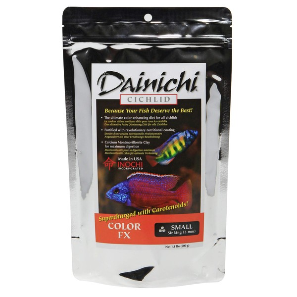 Dainichi Cichlid Food - Color FX Sinking Small Pellet -