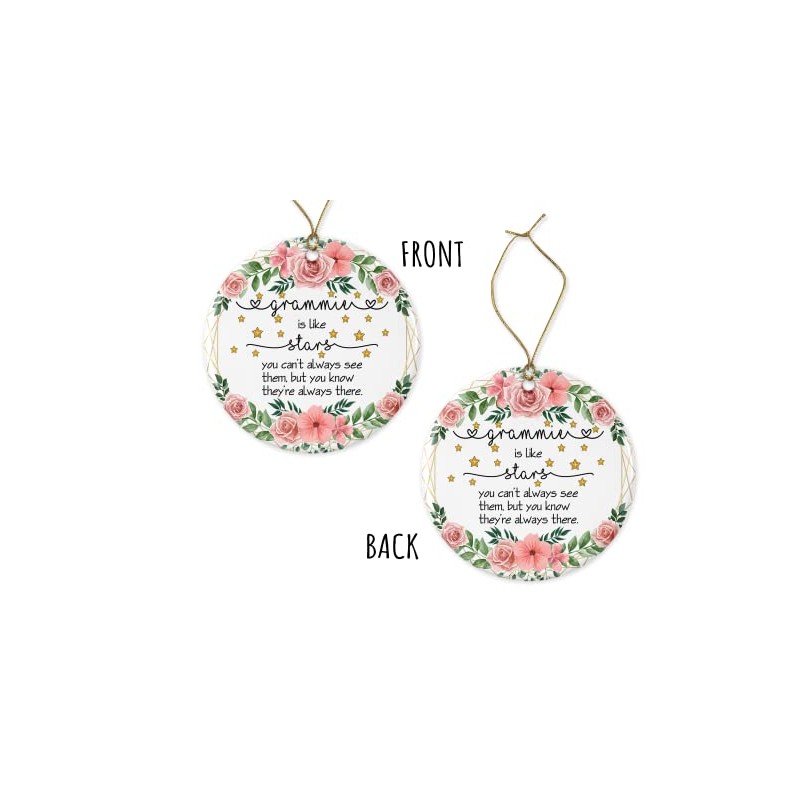 OystersPearl Grammie Christmas Ornament - Xmas Keepsake Gifts for Grammie