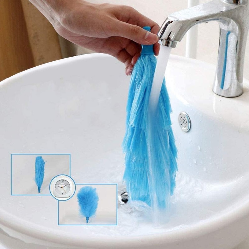 Electric Duster, 180° Bendable Spin Duster Motorised Dust Washable Duster,