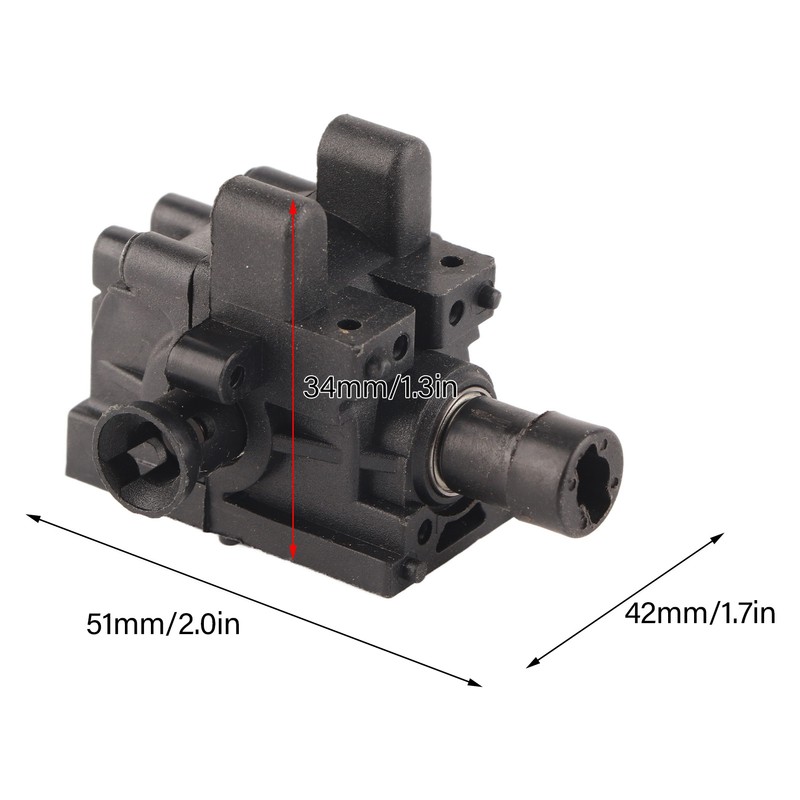 RC Front Gear Box Plastic Steel RC Differential Gear Box