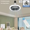 Arightmu 2-in-1 LED Ceiling Fan Light with Remote,3 Speeds &