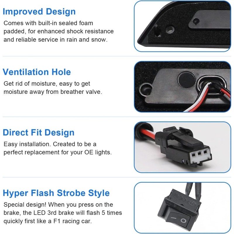 SP LED 3rd Third Brake Cargo Light For 2015-2020 Ford