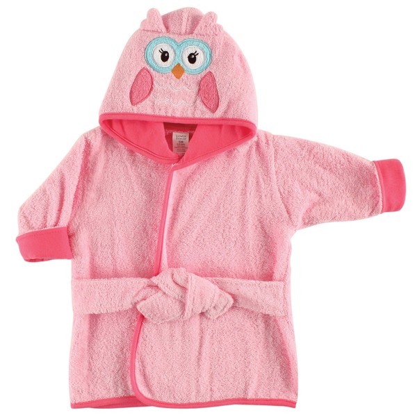Luv Durable Friends Pack of 3 Animal Face Hooded Bath Robe owl