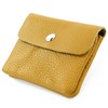modamoda de P09 Italian Leather Women's Purse, Small, mustard yellow