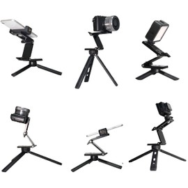 Tripod Head Adapter Shooting Aid 1/4" Screw Folding Portable Angle Change Tilt Stand Support Plate Slider Bracket Z Head Head (AL-THN)