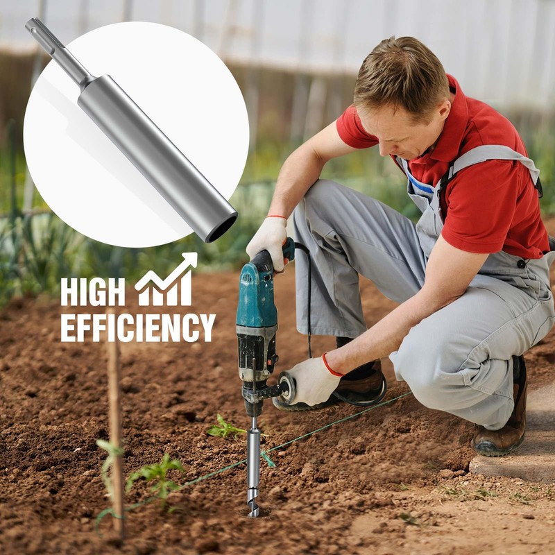 Dolenor Ground Rod Driver for Hammer Drill SDS Plus，Ground Rod