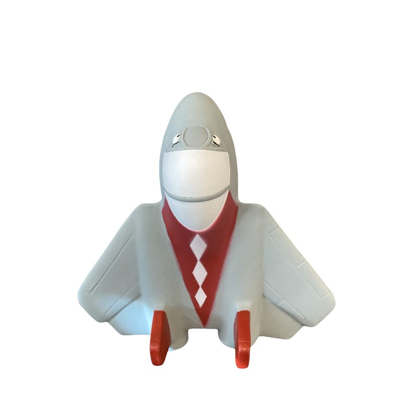 TOPGUM Biter Pilot Airplane Teething Toy 100% Natural Havea Rubber