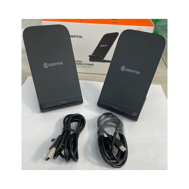 GRIFFIN 10W Wireless Charging Stand (TWO Pack) - Slate Gray