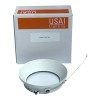 USAI Lighting B4RDL-S-WH-TRM 4.5in Round Downlight Trimless Clear Solite Glass