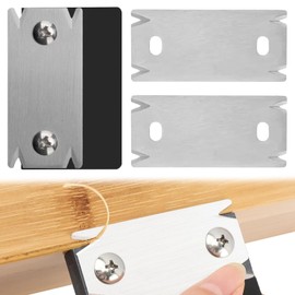 ChAusa Edge Banding Trimme Black Mini Edge Band Trimmer & Cutter 2.56x1.57in Stainless Steel Blade for Wood PVC ABS Veneer Edge Bander Deburring Tool