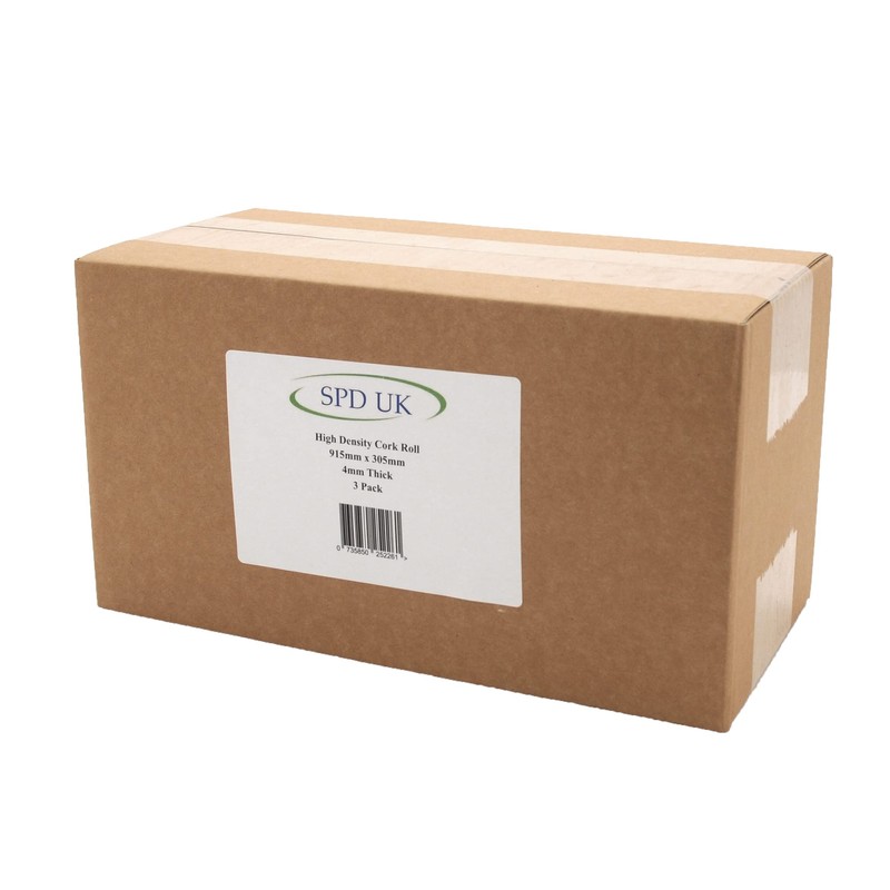 High Density Cork Sheet - 915mm x 305mm - 4mm