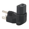 4pcs for NEMA 5‑15P to IEC320 C13 Converter 90 Degree