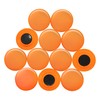Große Orangenplanungsbüro - Magnete Für Kühlschrank, Whiteboard, Notizboard 40mm x