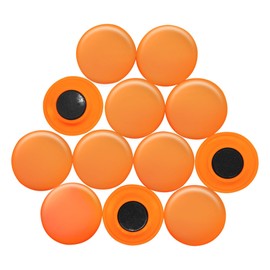 Große Orangenplanungsbüro - Magnete Für Kühlschrank, Whiteboard, Notizboard 40mm x 8mm Hoch - 12 Packung von 12